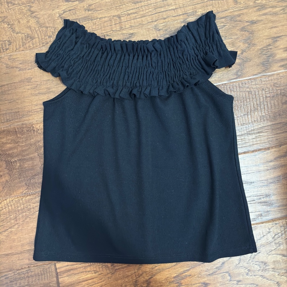 Elegant Black Off-Shoulder Top